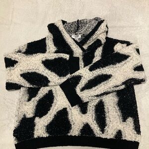 Sandy Liang x Target leopard print sherpa hooded sweatshirt